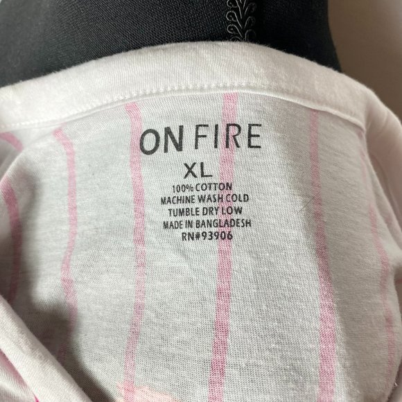 On Fire Blessed 99 Baseball Jersey with Pink Stripes Size XL - Picture 7 of 7